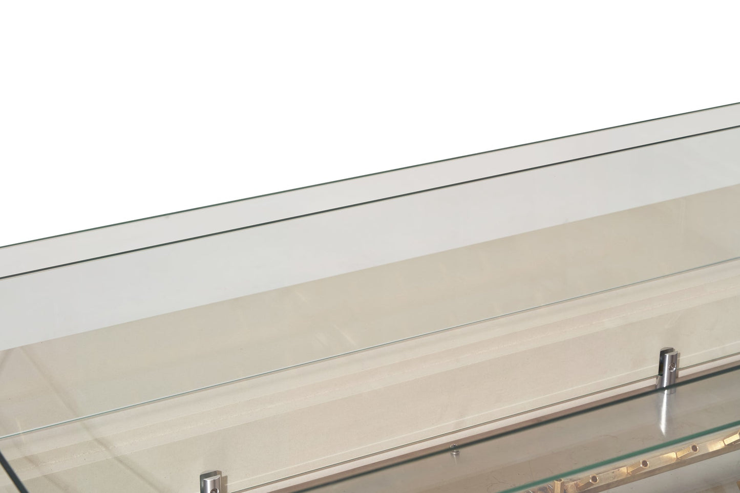 Elementi Ravello 72" Rectangle Frosted Cream White Concrete Natural Gas Fire Pit