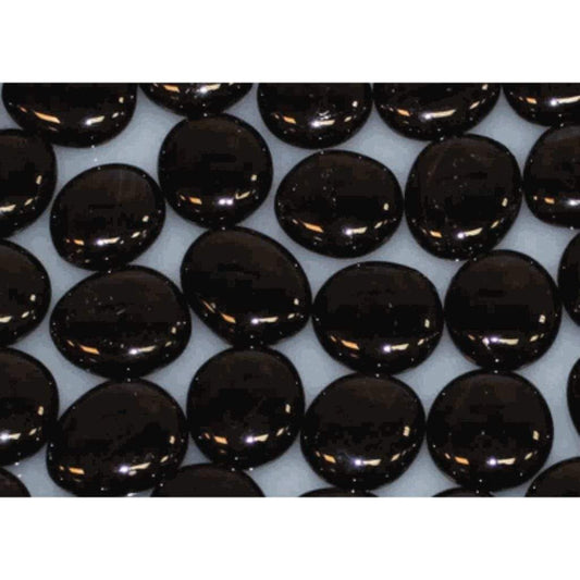 Empire 1" Onyx Solid Reflective Decorative Glass Drops (3 Sq. Ft.)