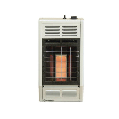 Empire 12" 10,000 BTU White Hydraulic Thermostat Control, Natural Gas Vent Free Infrared Heater