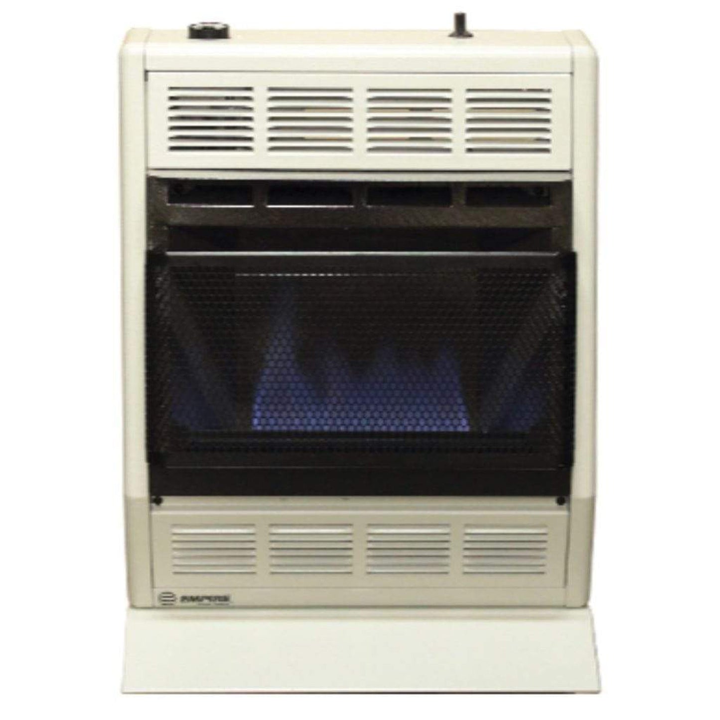 Empire 18" 10,000 BTU White Modulating Hydraulic Thermostat Control, Natural Gas Vent Free Blue Flame Heater