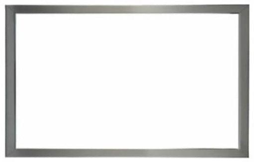 Empire 1.5" Brushed Nickel Beveled Frame for 36" Tahoe Clean Face Peninsula & See Through Fireplace