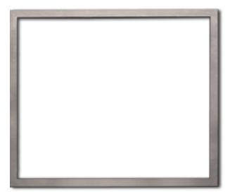 Empire 1.5" Brushed Nickel Beveled Frame for Rainier Fireplace Insert