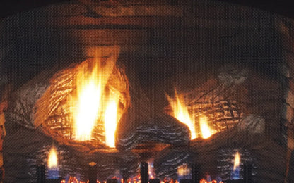 Empire 24" 5 Pieces Ceramic Fiber Log Set for Vail Vent Free Premium Fireplace