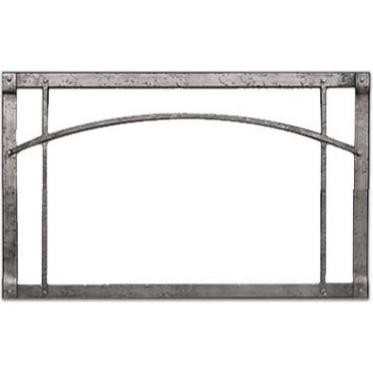 Empire 30" Distressed Pewter Arch Forged Iron Inset for Rushmore DVCT30 Direct Vent Insert