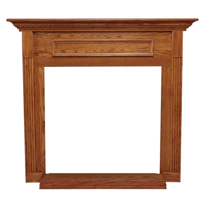 Empire 24" Standard Cabinet Mantel With Base in White Finish