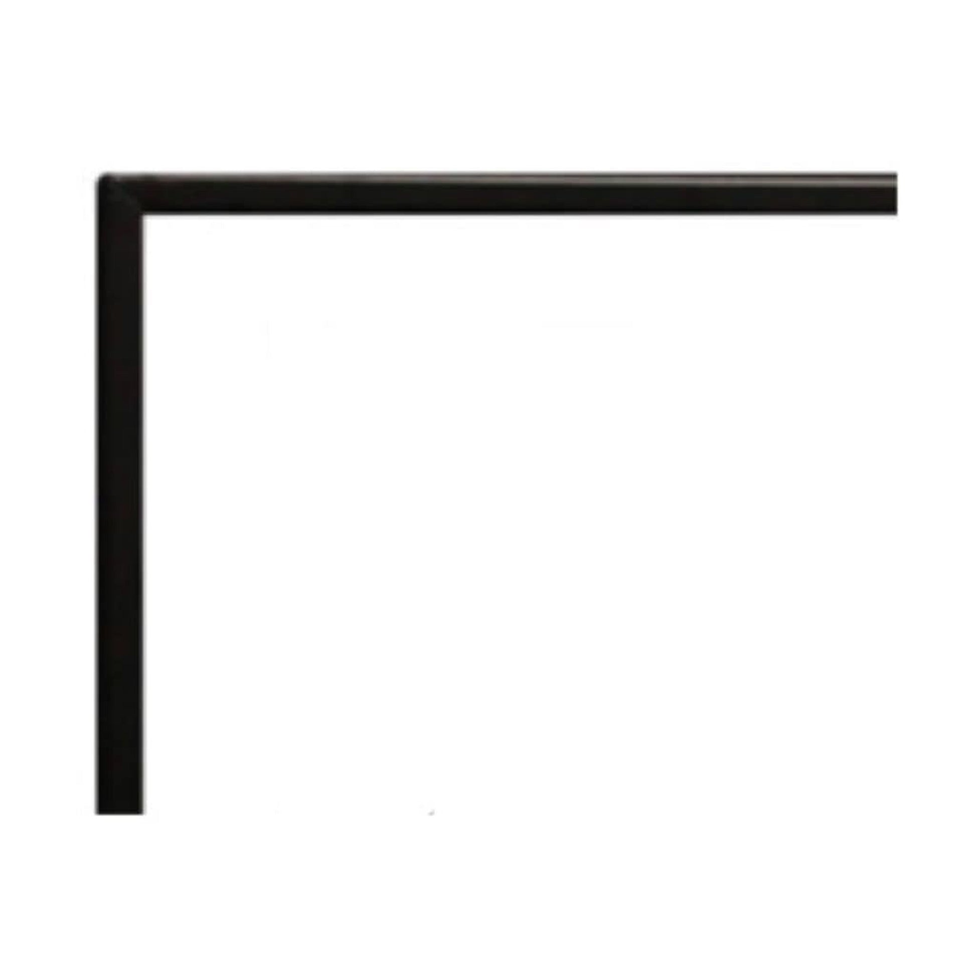 Empire 3/4" Matte Black Beveled Frame for 60" Boulevard Vent Free See Through Linear Fireplace