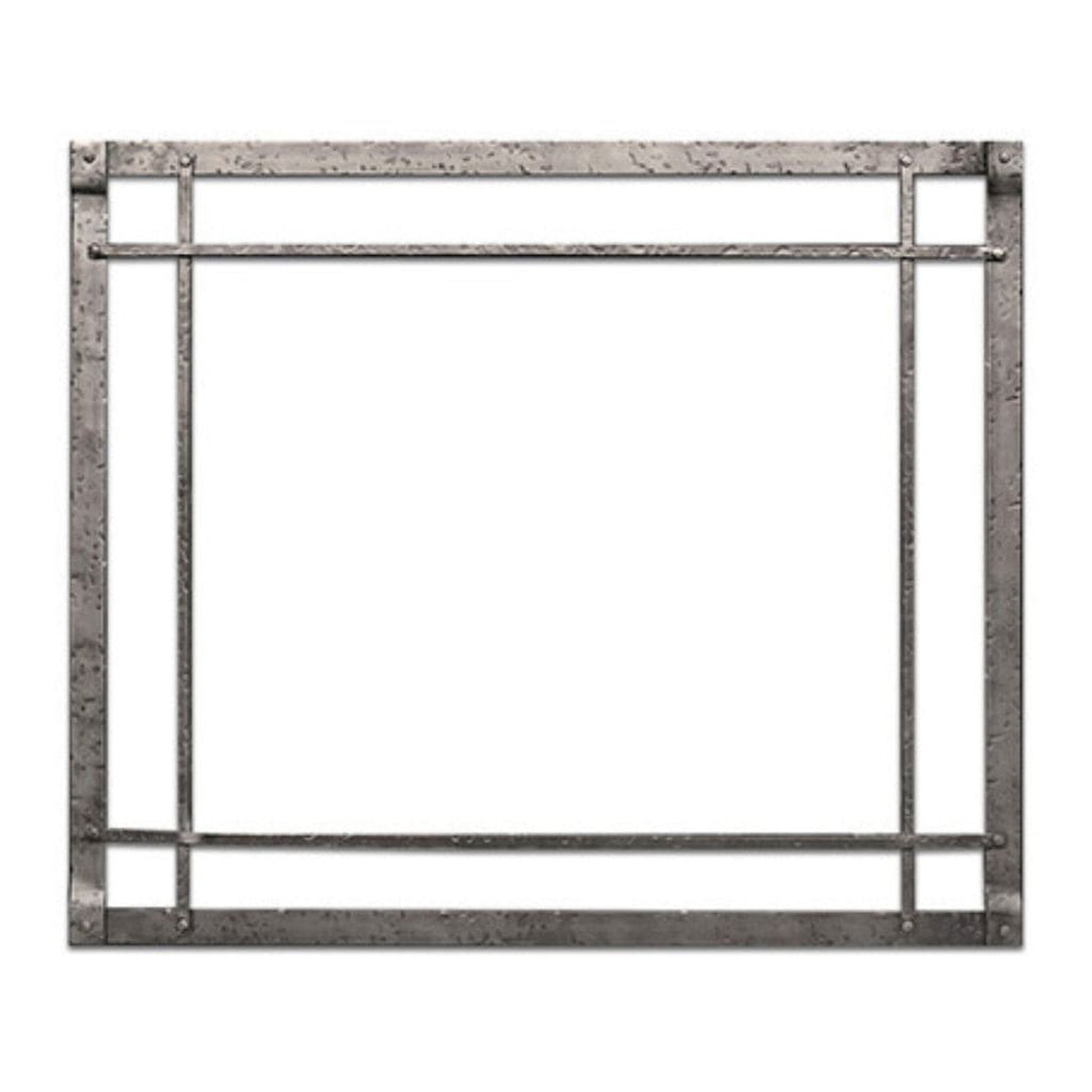 Empire 36" Distressed Pewter Rectangle Forged Iron Inset for Rushmore DVCT36 Direct Vent Fireplace