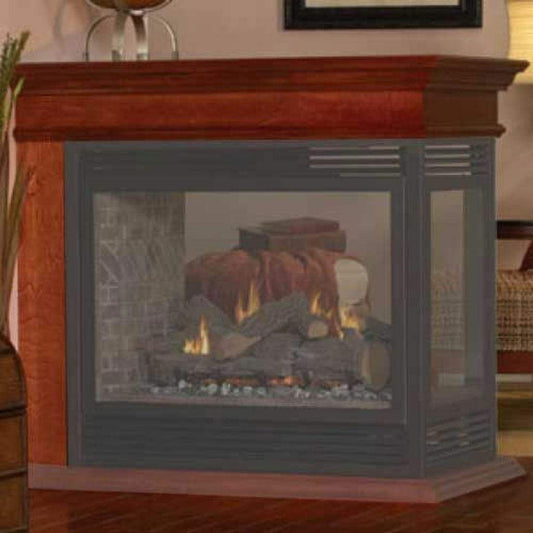 Empire 36" Oak Mantel Top for Peninsula Fireplace