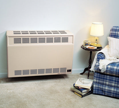 Empire 37" 25,000 BTU Beige Millivolt With Thermostat Control, Natural Gas Direct Vent Wall Furnace