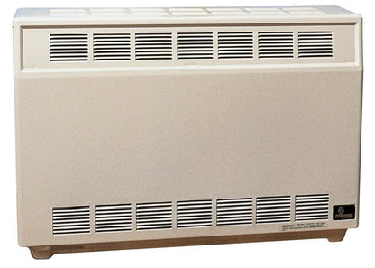 Empire 37" 25,000 BTU Beige Standing Pilot Hydraulic Thermostat Control, Natural Gas Console Vented Room Heater