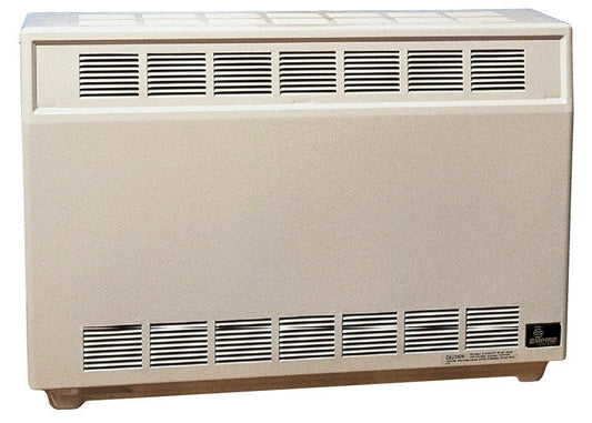 Empire 37" 25,000 BTU Beige Standing Pilot Hydraulic Thermostat Control, Natural Gas Console Vented Room Heater