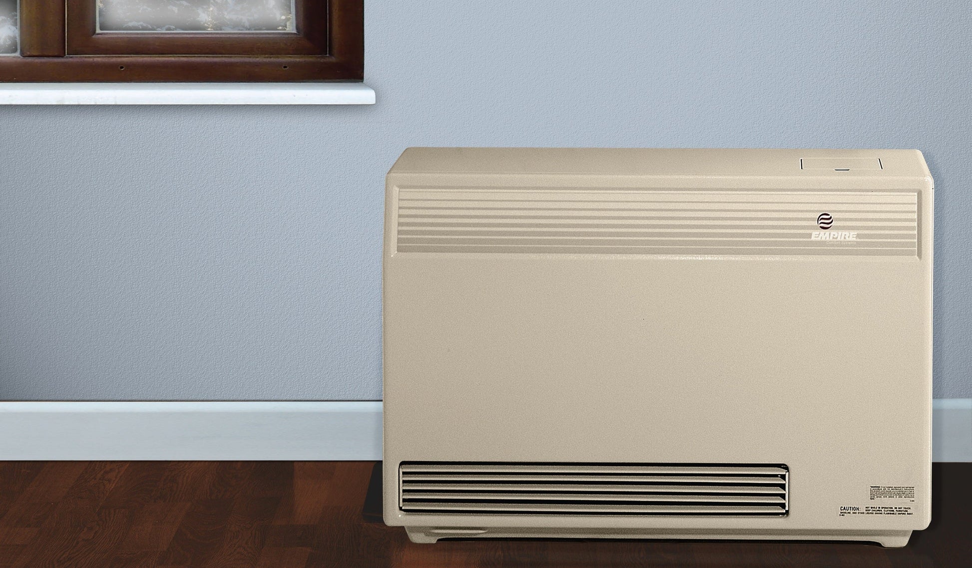 Empire 37" 40,000 BTU Beige High Efficiency Electronic Ignition, Natural Gas Direct Vent Wall Furnace