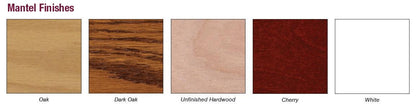Empire 42" Corner Cabinet Mantel With Base in Unfinished Hardwood Finish