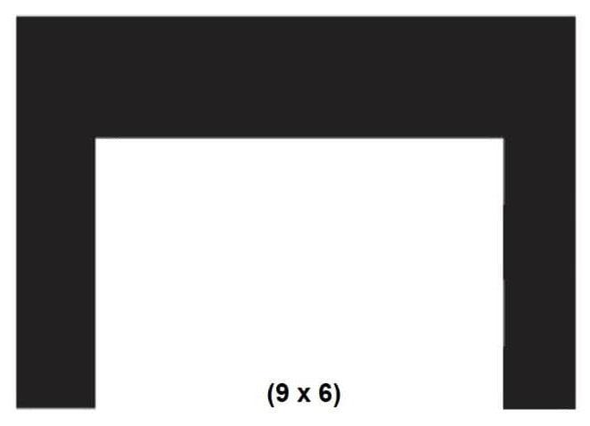 Empire 43" x 29" 3-Sided Bronze Metal Surround for 31" Medium Innsbrook Direct Vent Fireplace Insert
