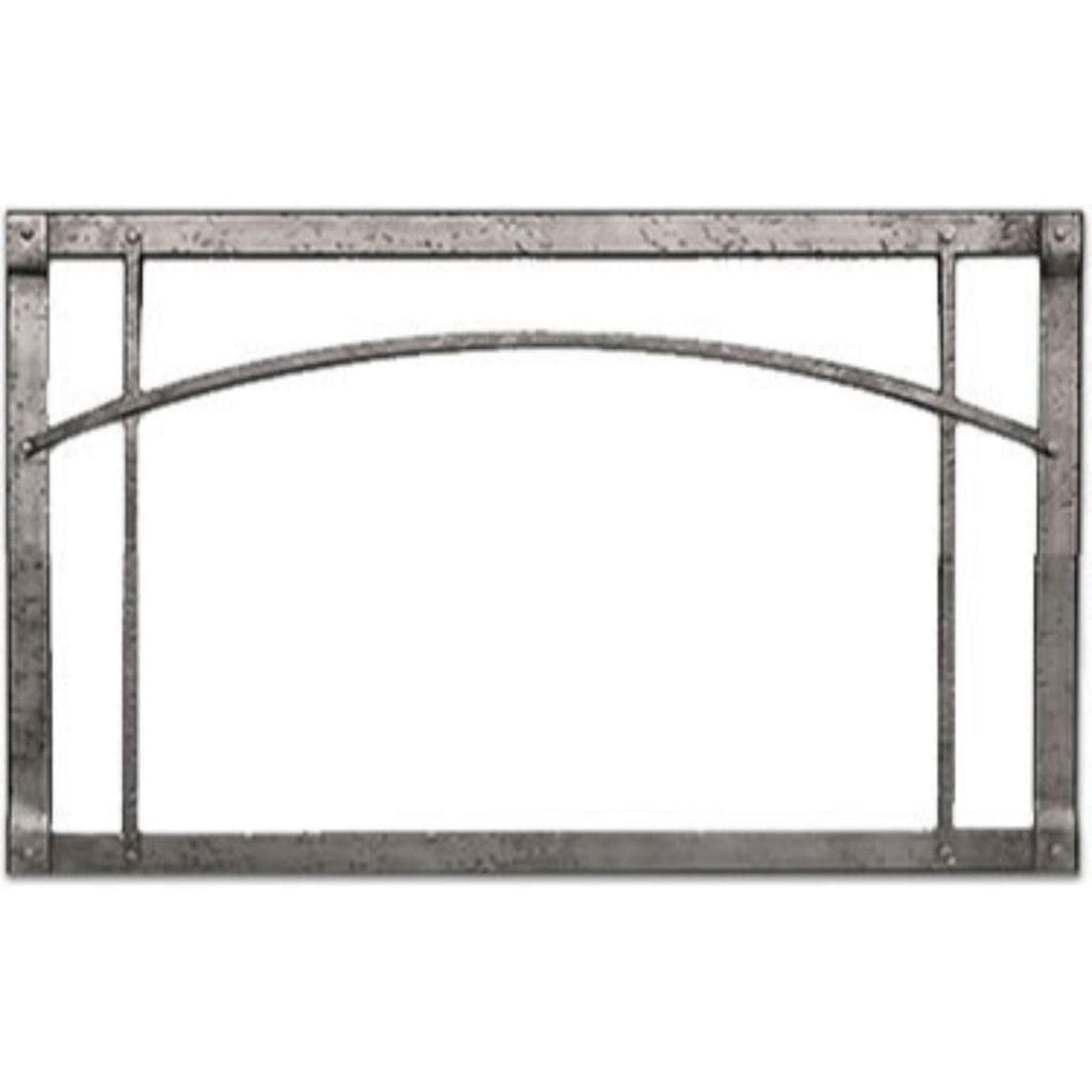 Empire 50" Distressed Pewter Arch Forged Iron Inset for Rushmore DVCT50 Direct Vent Fireplace