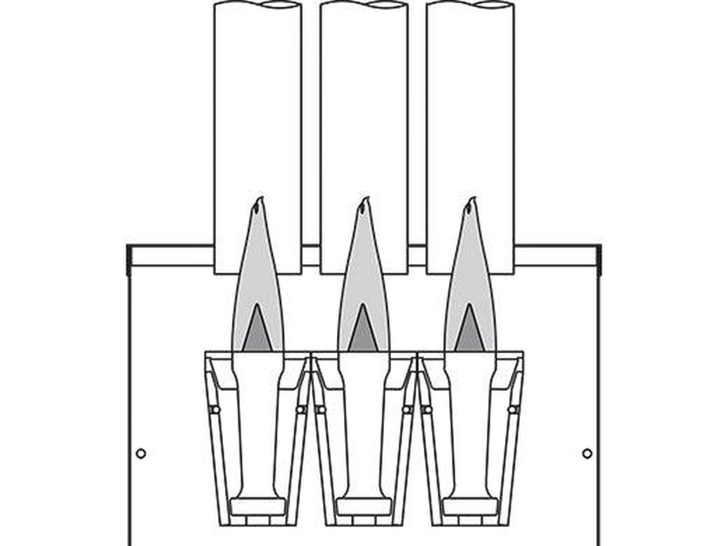 Empire 72" 40,000 BTU Beige Standing Pilot, Natural Gas Vented Counterflow Wall Furnace