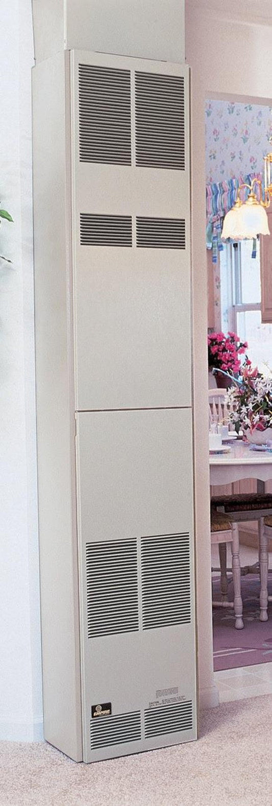 Empire 82" 55,000 BTU Beige Electronic Intermittent Pilot, Natural Gas Vented Counterflow Wall Furnace