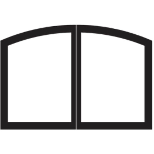 Empire Black Arch Door Set for 32" Tahoe Deluxe Fireplace