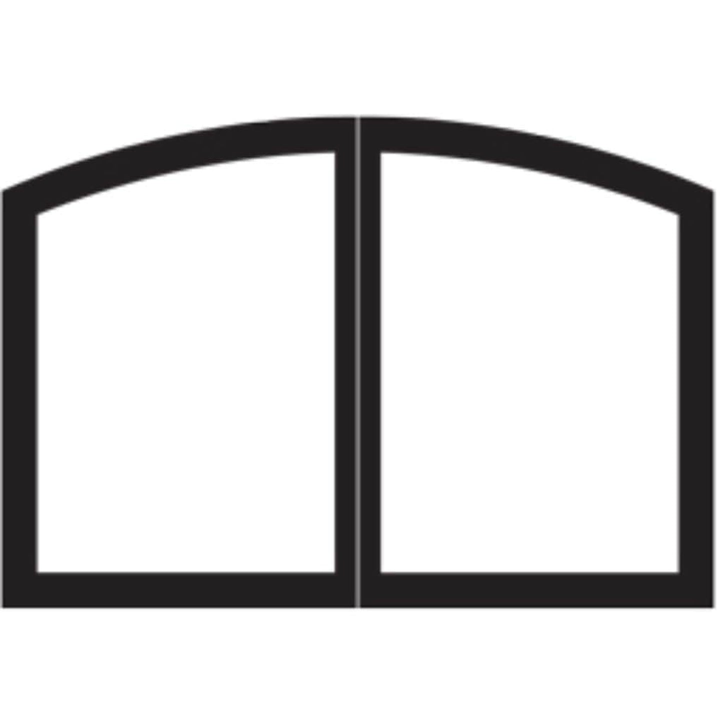 Empire Black Arch Door Set for 36" Tahoe Deluxe Fireplace