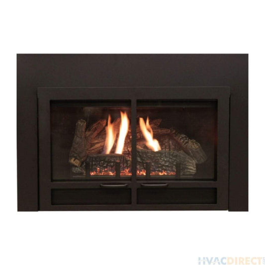 Empire Black Transom Decorative Door Front for 31" Medium Innsbrook Direct Vent Fireplace Insert
