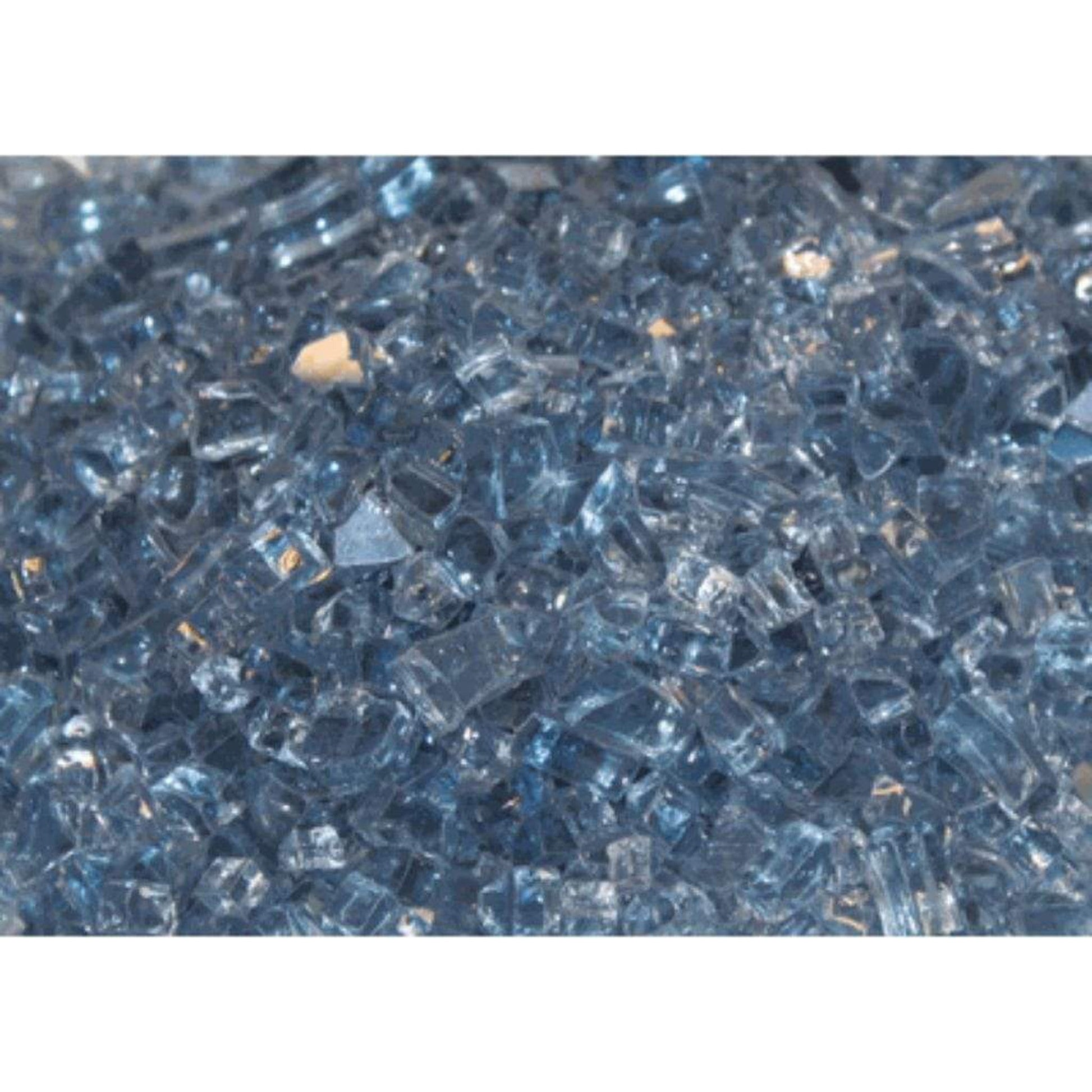 Empire Blue Clear Reflective Decorative Crushed Glass Media (10 Sq. Ft.)