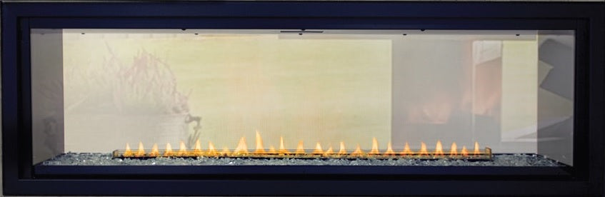 Empire Boulevard 48" Intermittent Pilot With Thermostat Variable Remote Control, Natural Gas Vent Free See Through Linear Fireplace