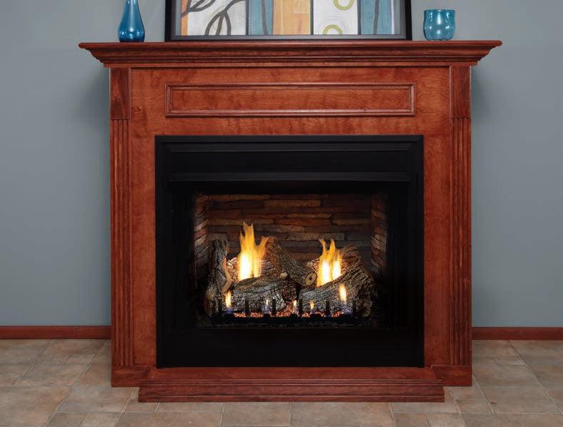 Empire Breckenridge 36" Flush Front With Refractory Liner Vent Free Deluxe Firebox