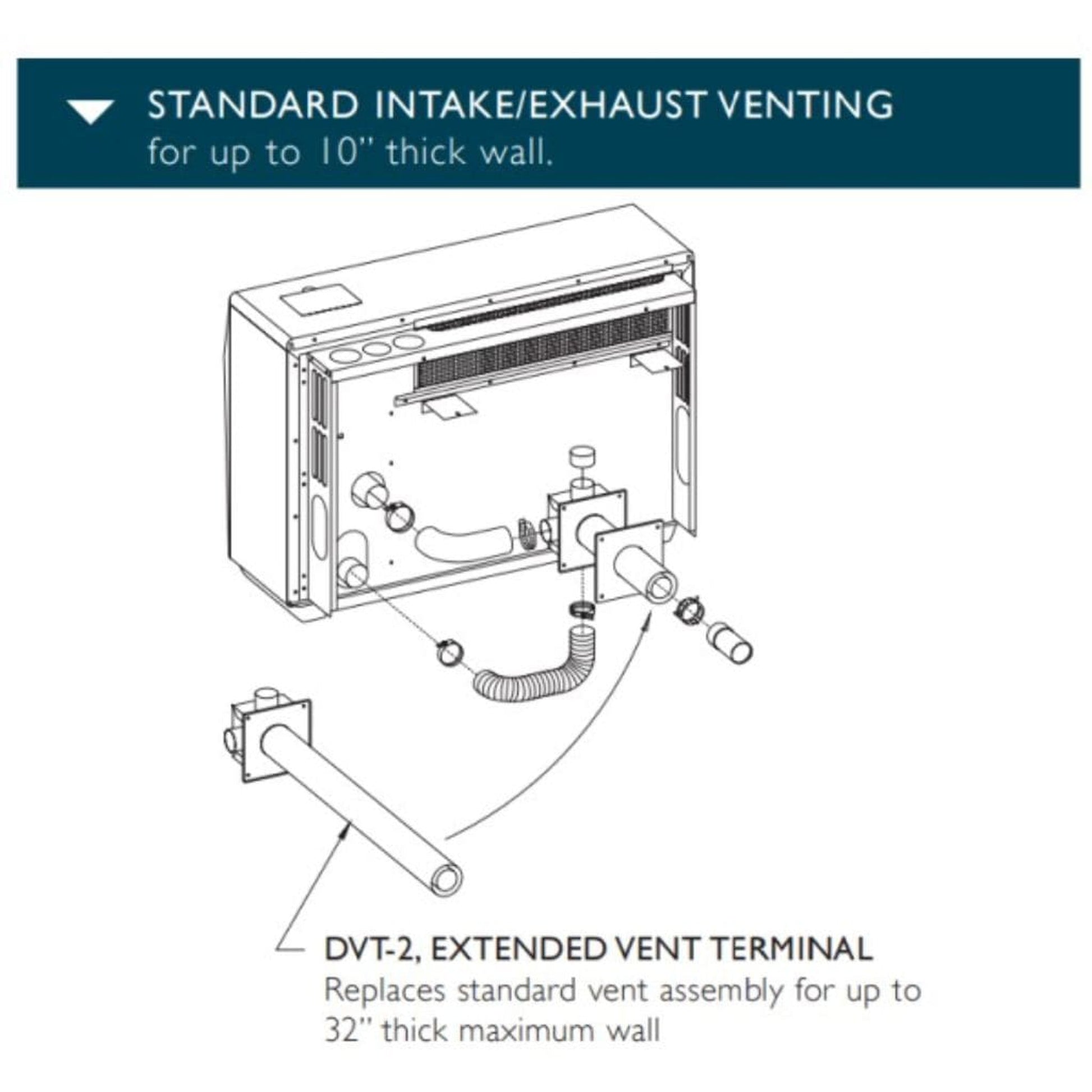 Empire Extended Vent Termination for High Efficient Direct Vent Wall Furnace