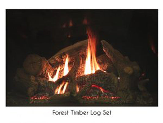 Empire Forest Timber Fiber Log Set for Rushmore DVCT50 Direct Vent Fireplace