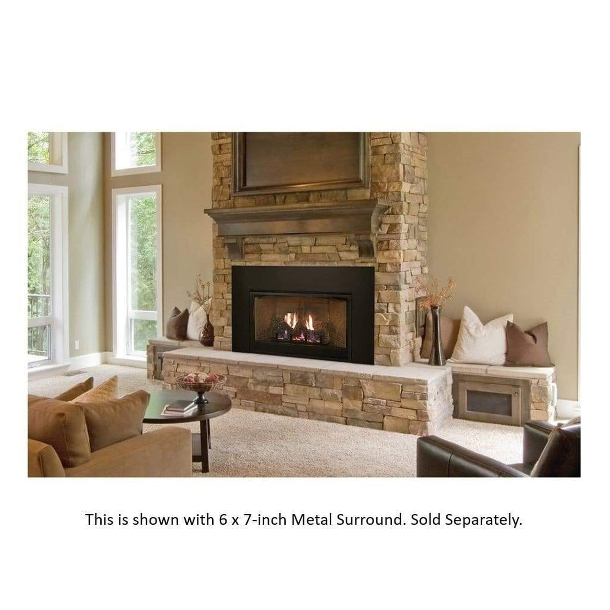 Empire Innsbrook 27" Intermittent Pilot Control With On/Off Switch, Natural Gas Vent Free Small Fireplace Insert