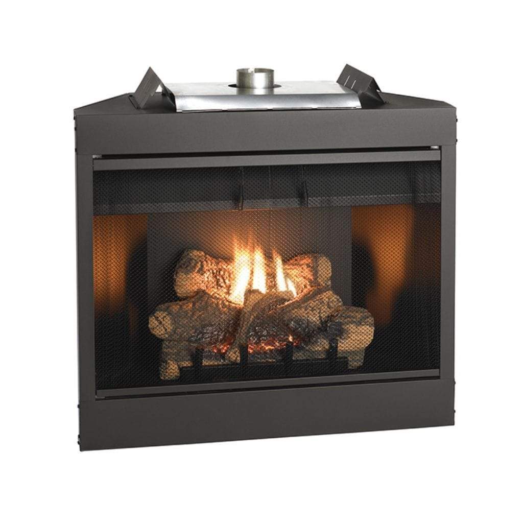 Empire Keystone 34" Intermittent Pilot Control With Louver, Natural Gas B-Vent Deluxe Fireplace