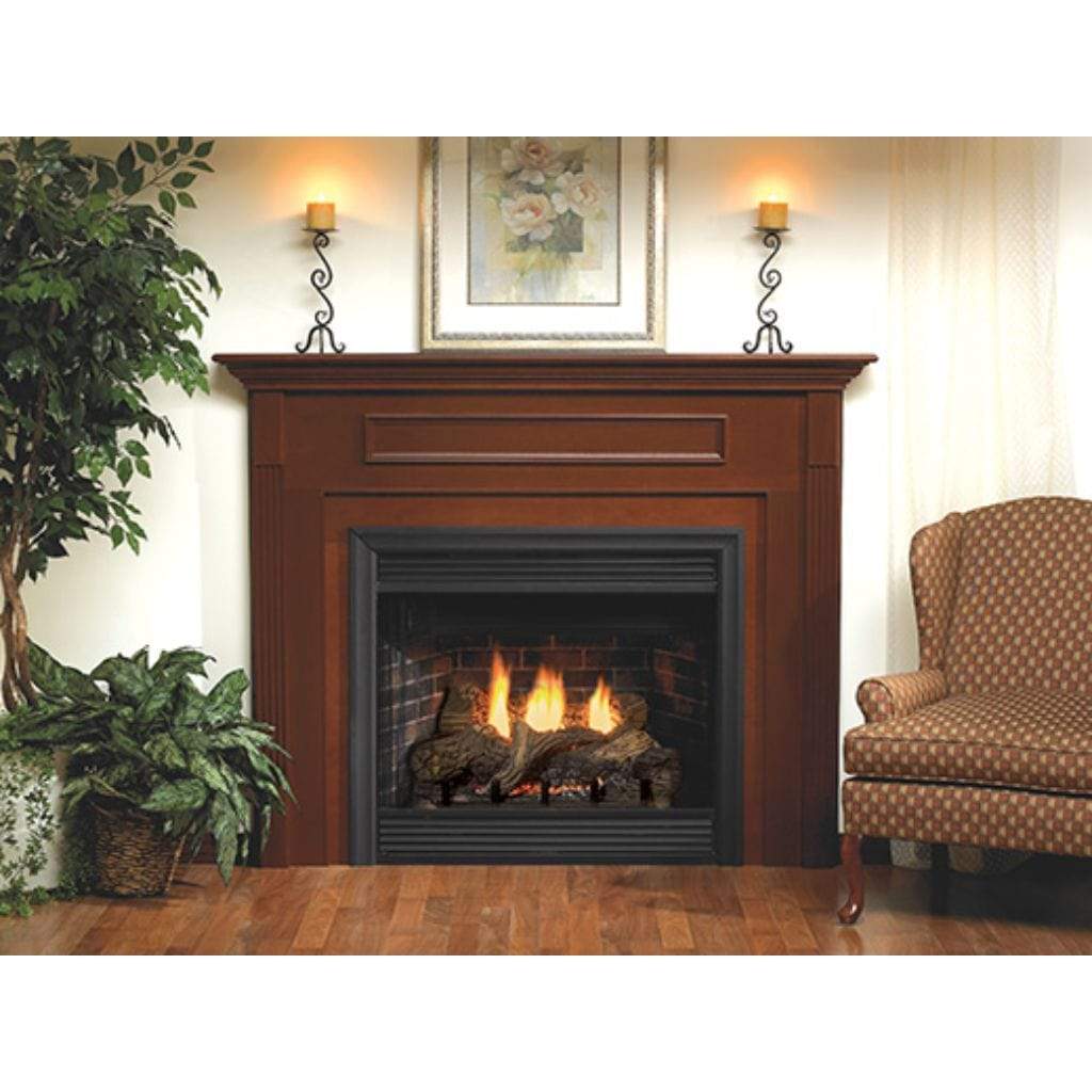 Empire Keystone 36" Intermittent Pilot With Flush Face, Natural Gas B-Vent Deluxe Fireplace