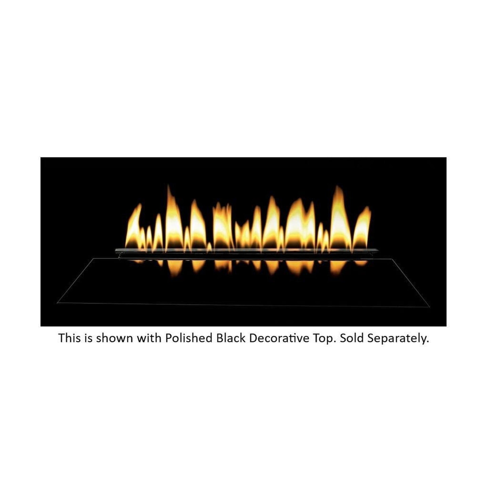 Empire Loft Series 18" Millivolt Control With On/Off Switch, Propane Gas Vent Free Contemporary Burner