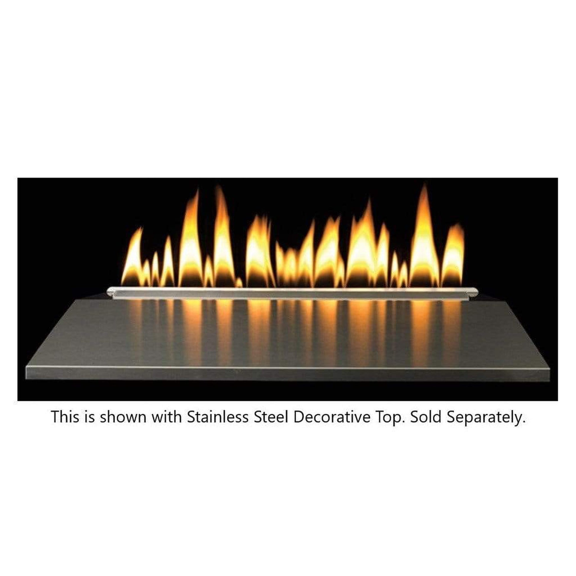 Empire Loft Series 24" Millivolt Control With On/Off Switch, Natural Gas Vent Free Contemporary Burner