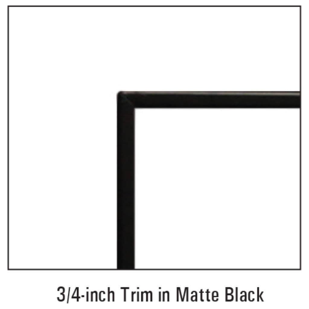 Empire Matte Black Beveled Adjustable Trim for Loft DVL46 Direct Vent Fireplace