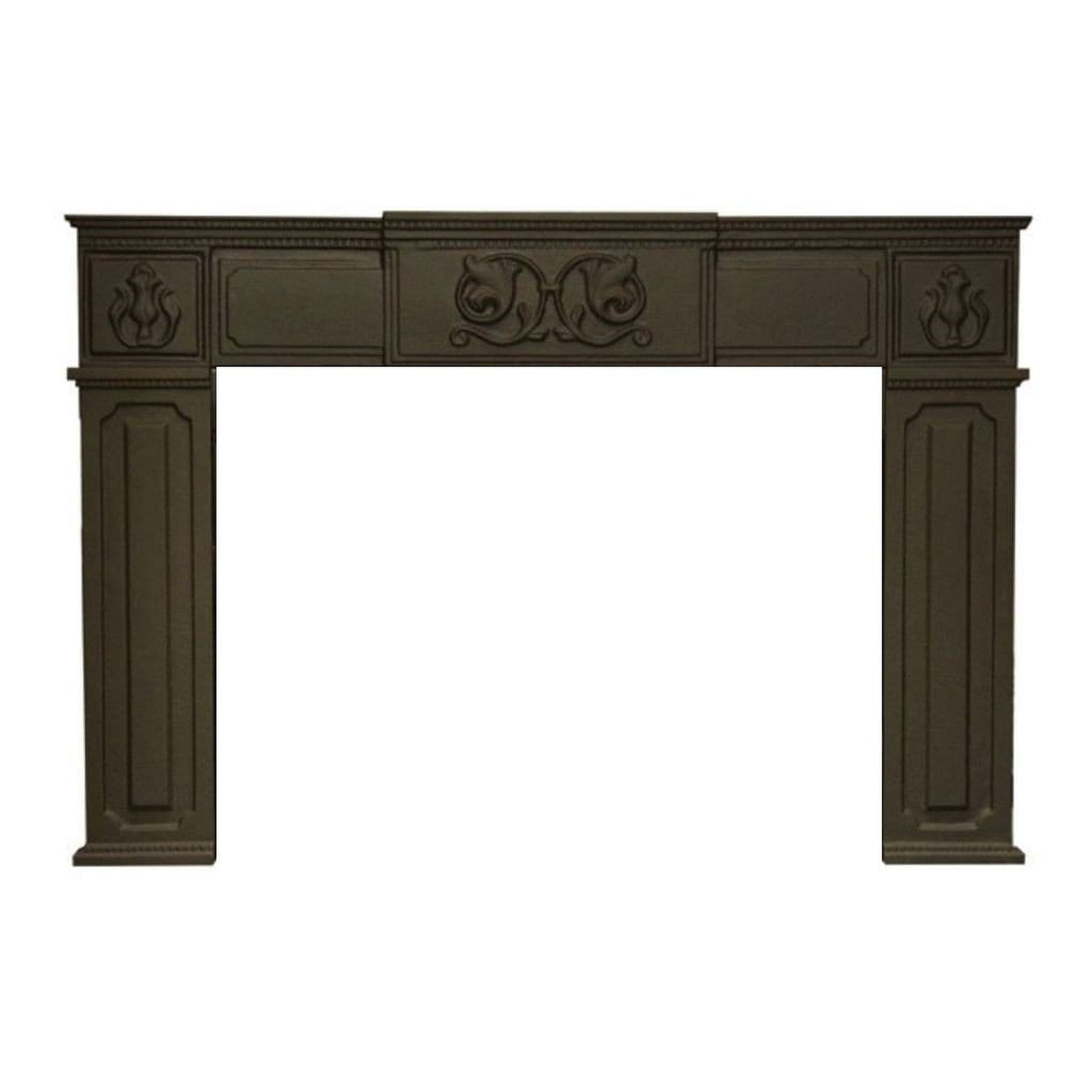 Empire Matte Black Cast Iron Surround for 28" Small Innsbrook Direct Vent Fireplace Insert