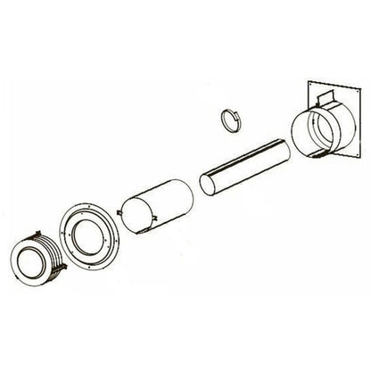 Empire Round Horizontal Vent Termination Kit