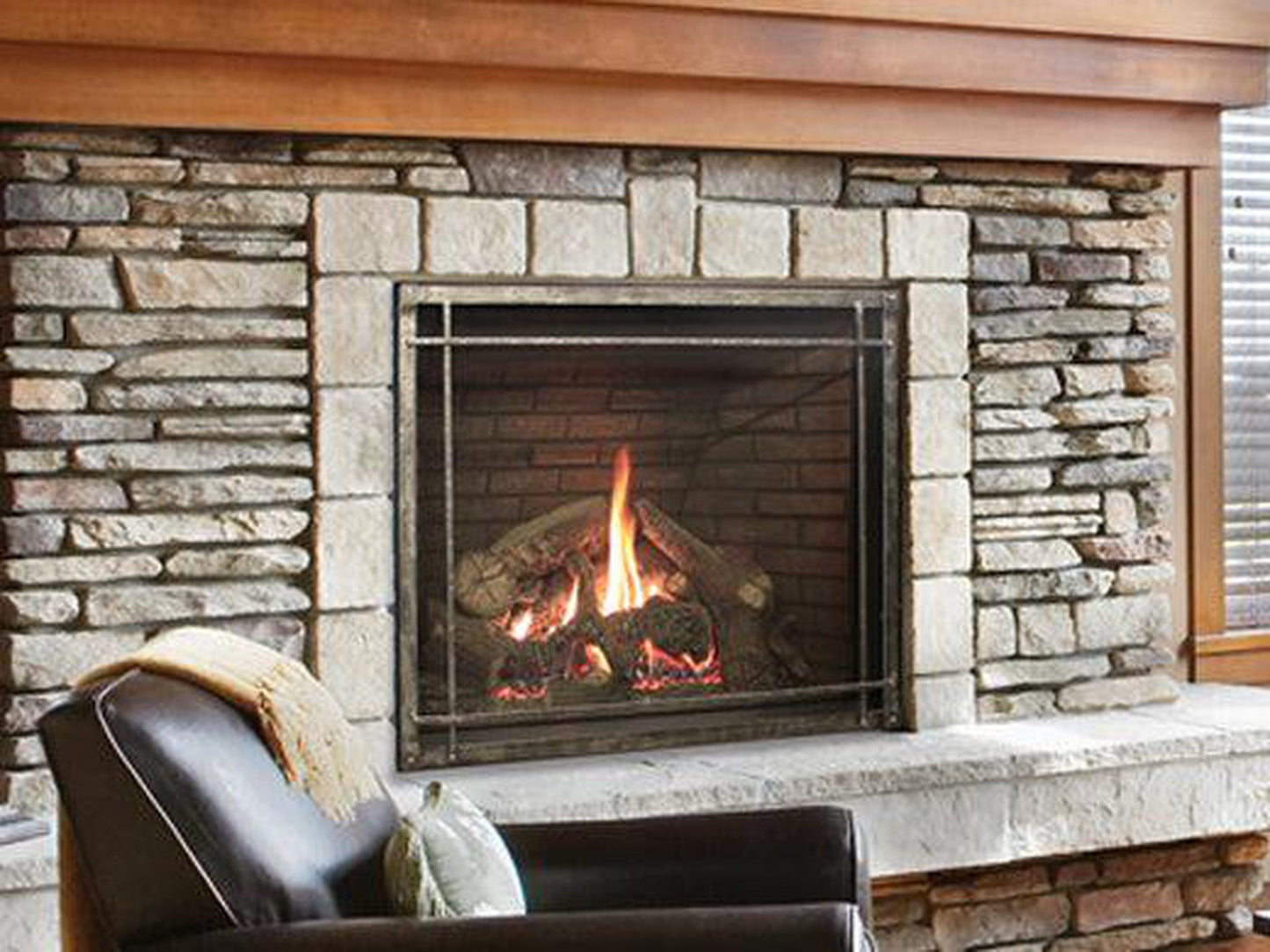 Empire Rushmore 50" TruFlame Clean Face, Natural Gas Direct Vent Fireplace