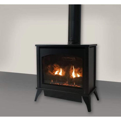Empire Spirit 27" Intermittent Pilot Control With On/Off Switch, Natural Gas Direct Vent Medium Steel Stove