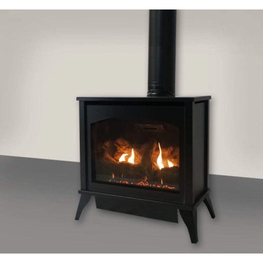 Empire Spirit 27" Intermittent Pilot Control With On/Off Switch, Natural Gas Direct Vent Medium Steel Stove