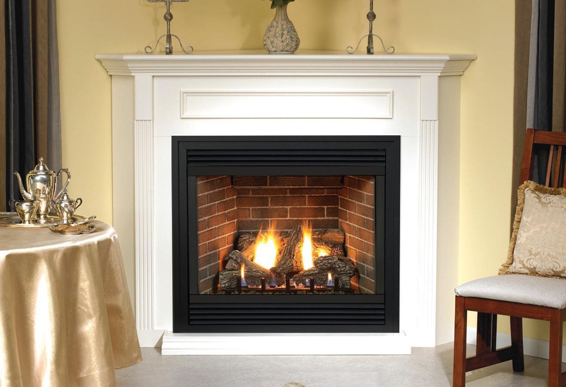 Empire Tahoe 36" Millivolt Control With On/Off Switch, Natural Gas Direct Vent Premium Fireplace