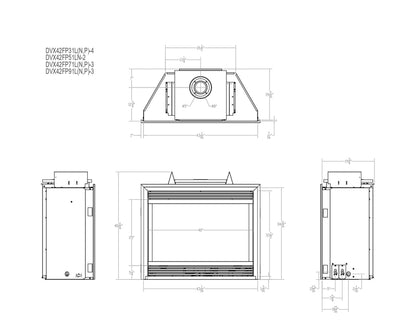 Empire Tahoe 42" Multi Function Control With Blower, Propane Gas Direct Vent Luxury Fireplace