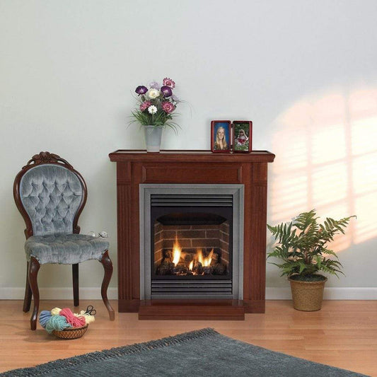 Empire Vail 24" 10,000 BTU Intermittent Pilot Control With On/Off Switch and Slope Glaze Burner, Propane Gas Vent Free Premium Fireplace
