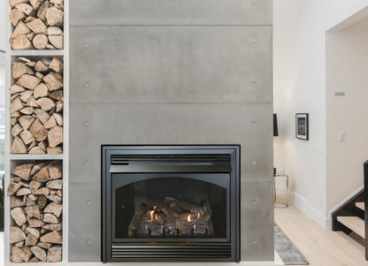 Empire Vail 32" Intermittent Pilot Control With On/Off Switch and Blower, Propane Gas Vent Free Premium Fireplace