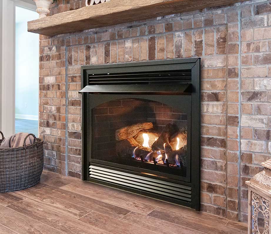 Empire Vail 36" Millivolt Control With On/Off Switch, Natural Gas Vent Free Premium Fireplace