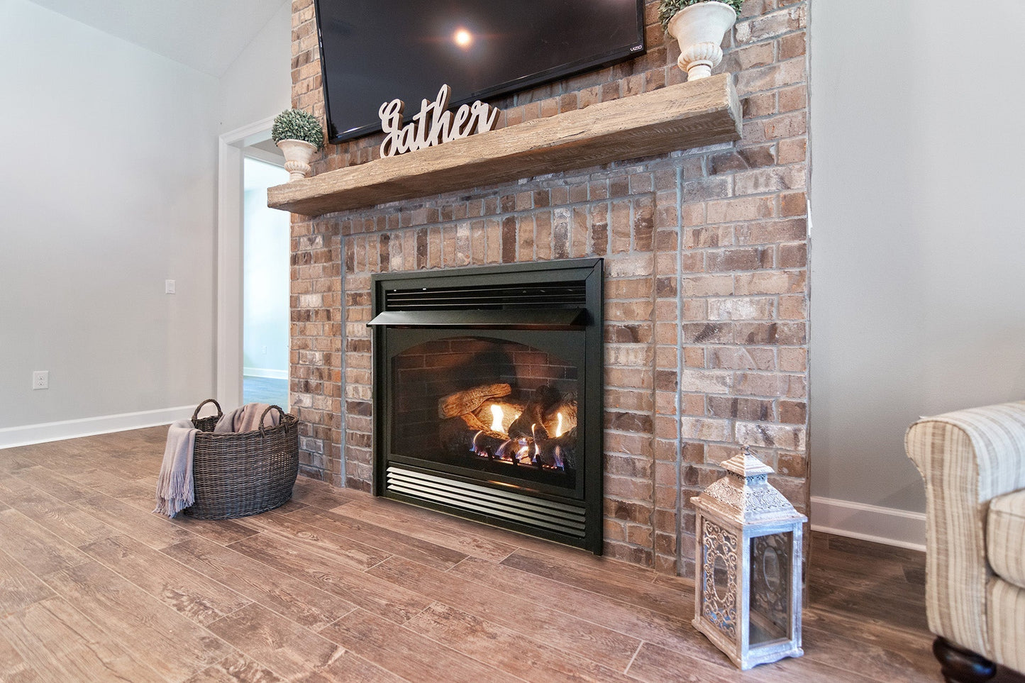 Empire Vail 36" Millivolt Control With On/Off Switch and Blower, Propane Gas Vent Free Premium Fireplace