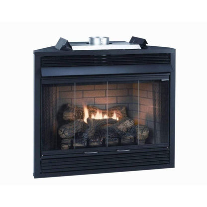 Empire WSL Bi-Fold Glass Doors for 36" Keystone B-Vent Deluxe Fireplace