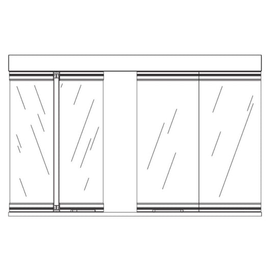Empire WSL Bi-Fold Glass Doors for 36" Keystone B-Vent Deluxe Fireplace