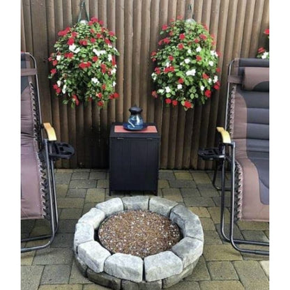 Endless Summer 16" Black Steel Propane Tank Cover