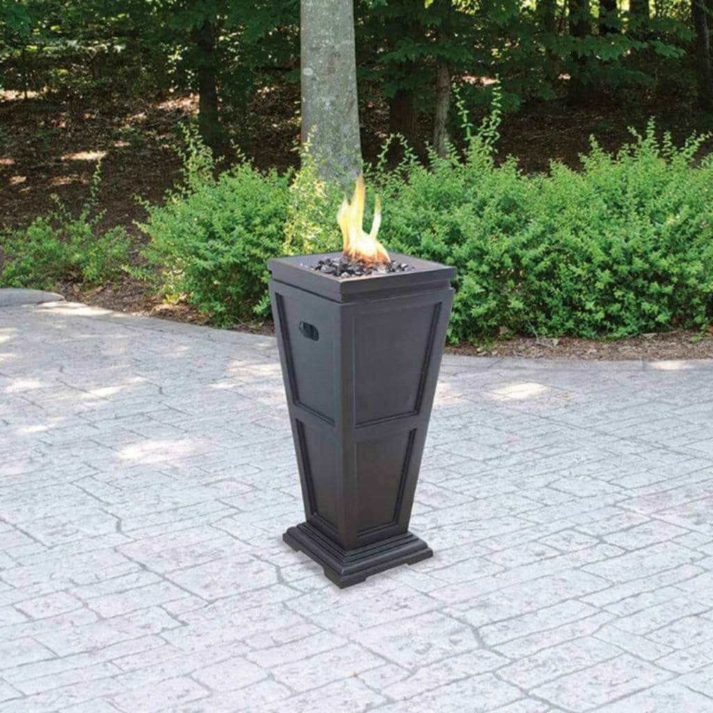 Endless Summer 28" Medium Slate Outdoor LP Gas Fire Column